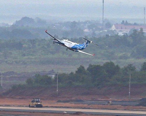 Sân bay Long Thành đón chuyến bay hiệu chuẩn đầu tiên