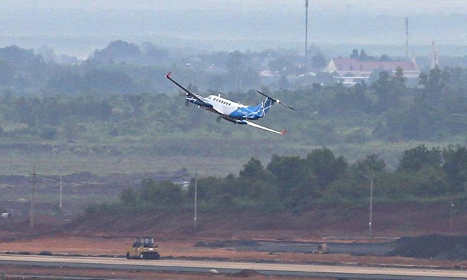 Sân bay Long Thành đón chuyến bay hiệu chuẩn đầu tiên